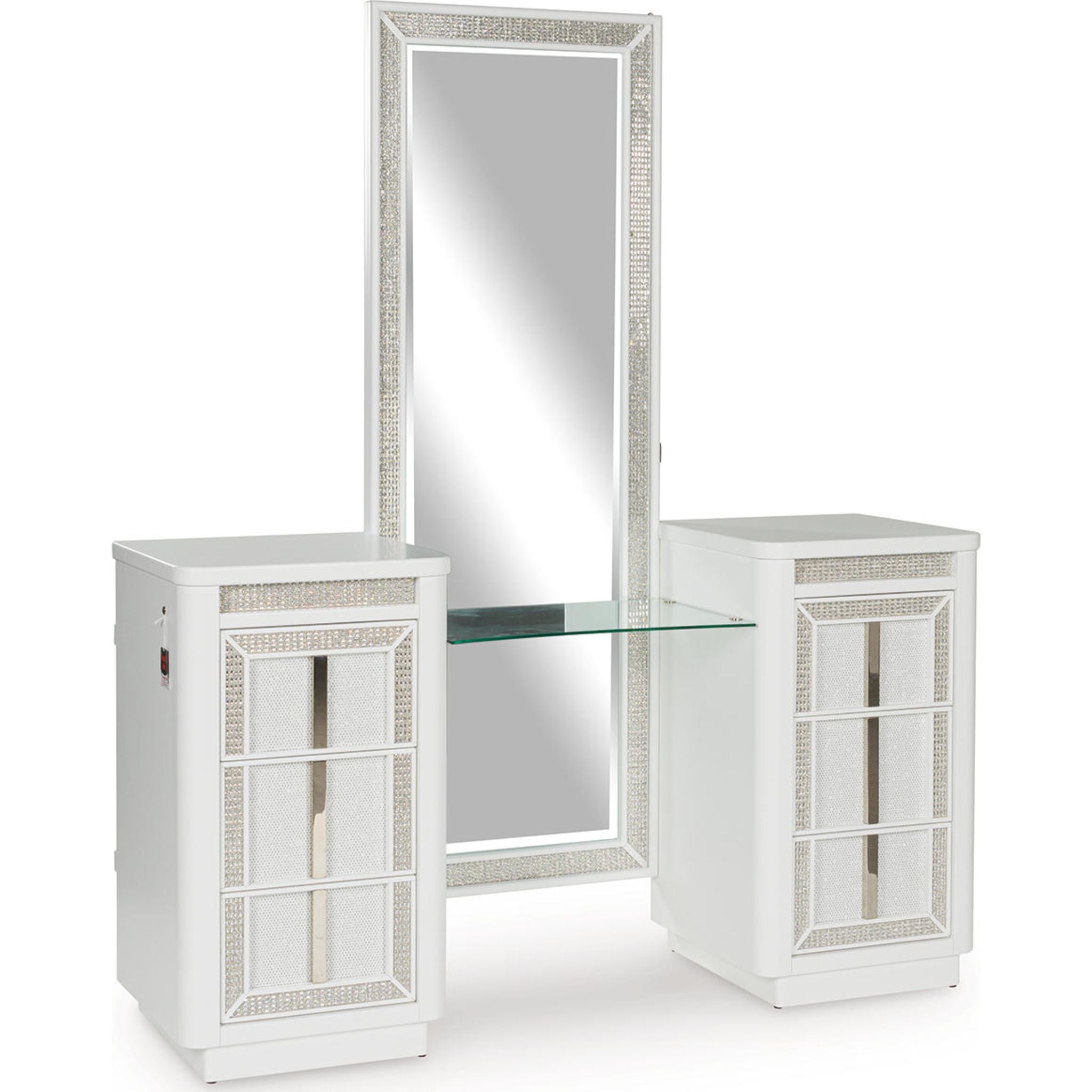 Chalanna Vanity and Mirror - White