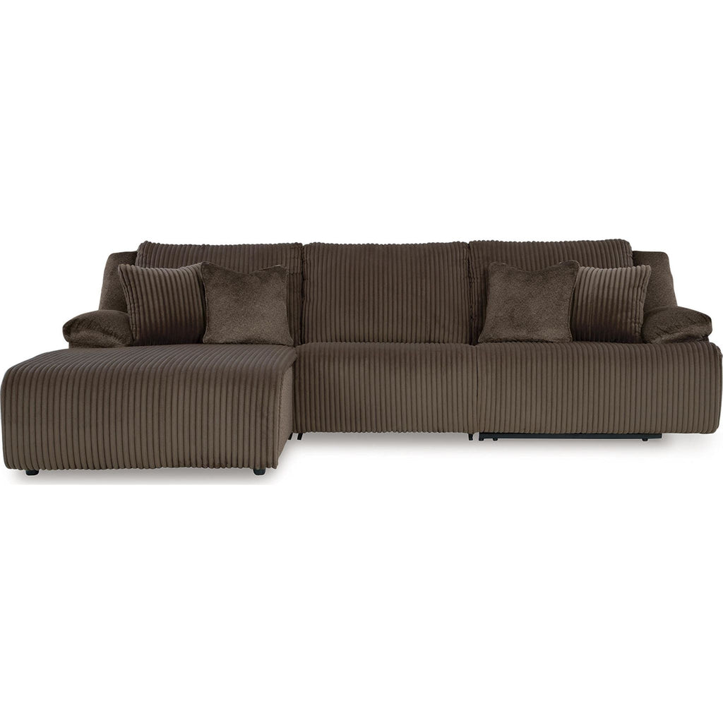 Top Tier 3 Piece Reclining Sectional with Chaise