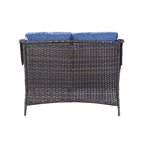 Gymojoy Outdoor Loveseat Wicker Sofa Set Rattan Sofa