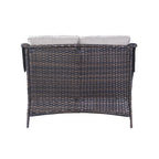 Gymojoy Outdoor Loveseat Wicker Sofa Set Rattan Sofa