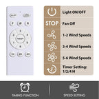 20 in. Low Profile Ceiling Fan Light Modern Farmhouse Wood Finish Caged Ceiling Fan with Light and Remote