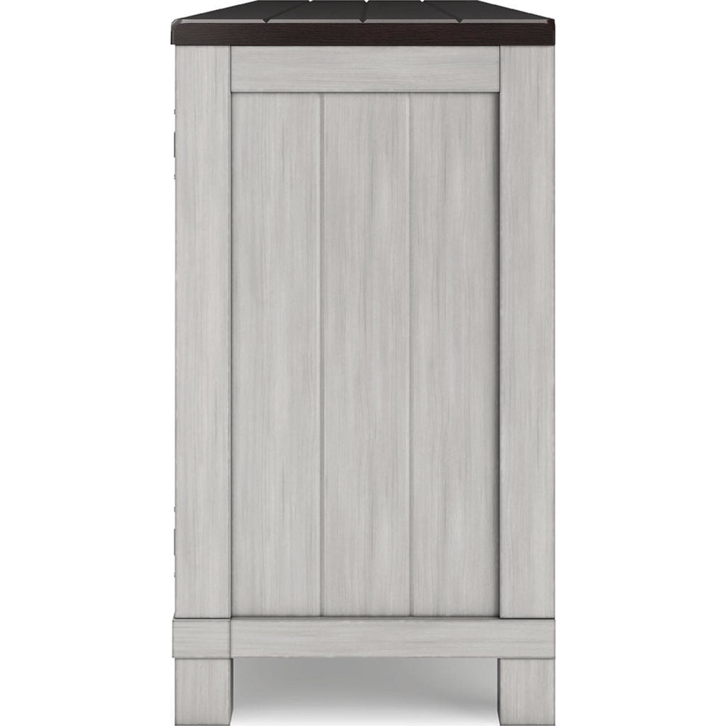 Darborn TV Stand with Fireplace - Gray/Brown