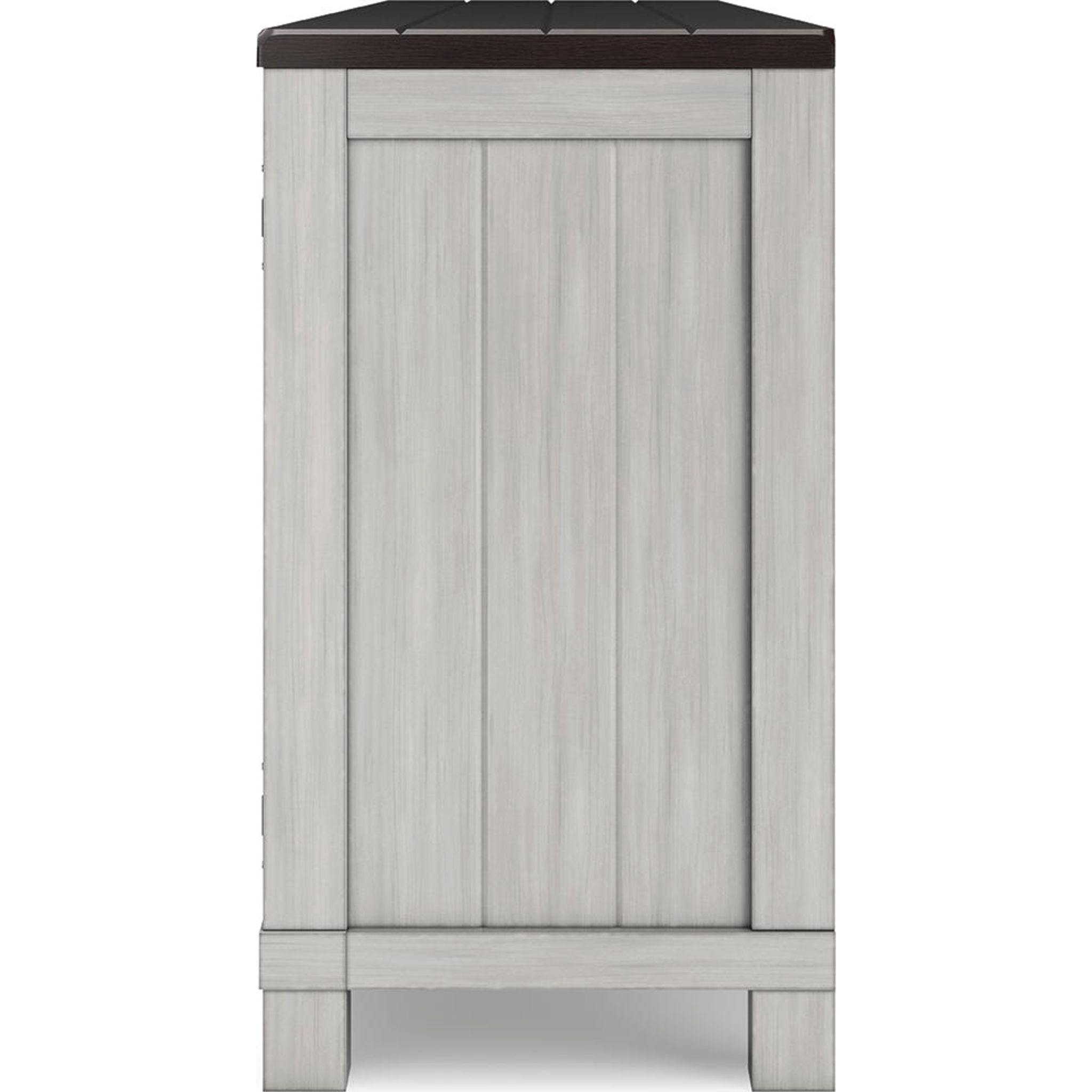 Darborn TV Stand with Fireplace - Gray/Brown