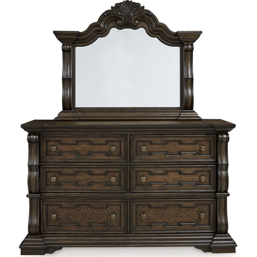 Maylee Dresser and Mirror - Dark Brown