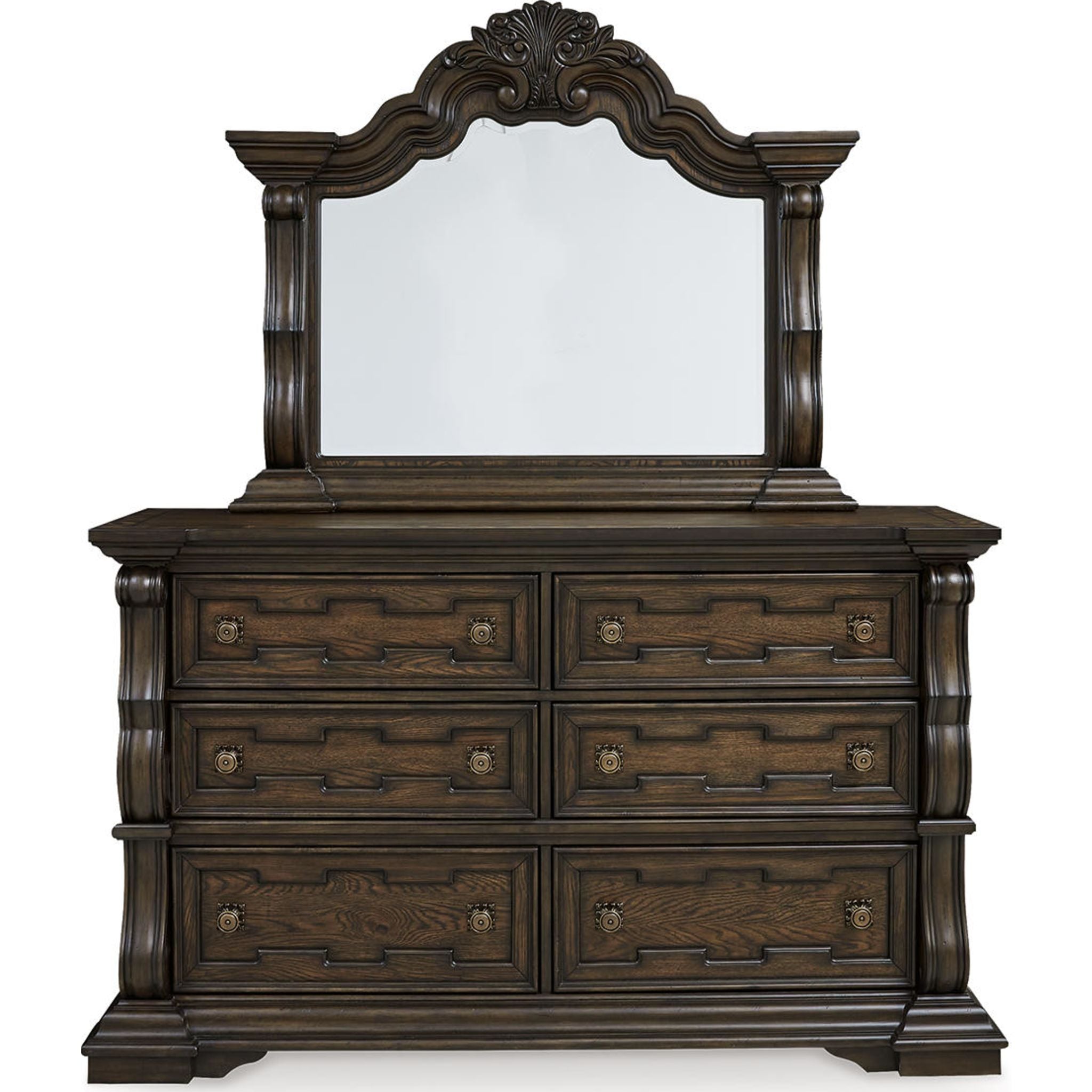 Maylee Dresser and Mirror - Dark Brown