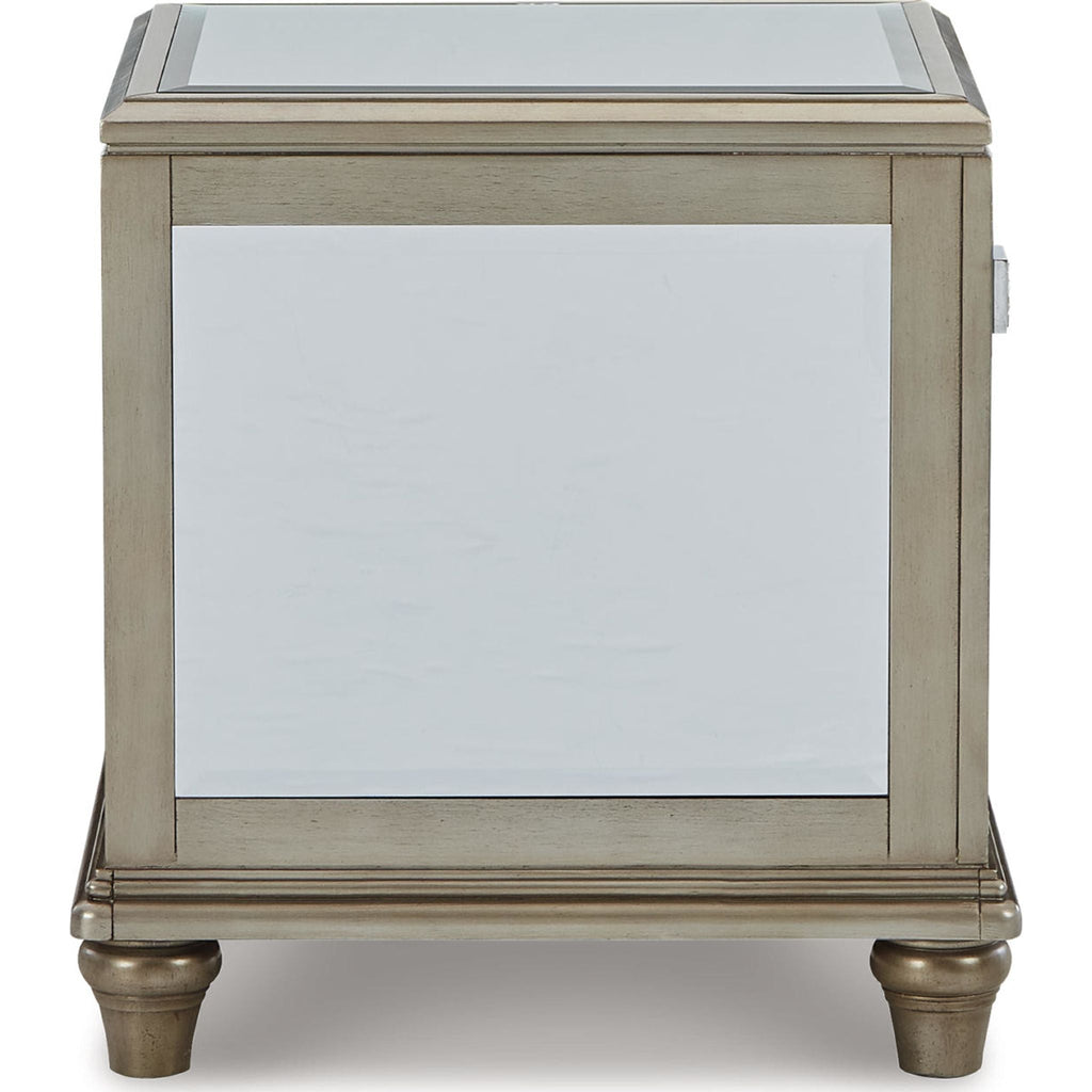 Chevanna End Table - Platinum