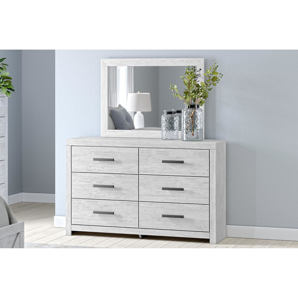 Cayboni Dresser and Mirror - Whitewash