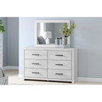 Cayboni Dresser and Mirror - Whitewash