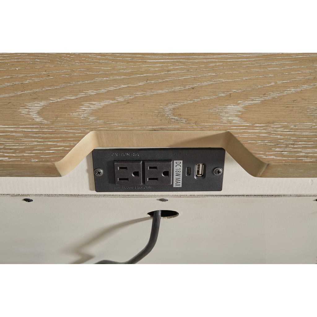 Shaybrock Nightstand - Antique White/Brown