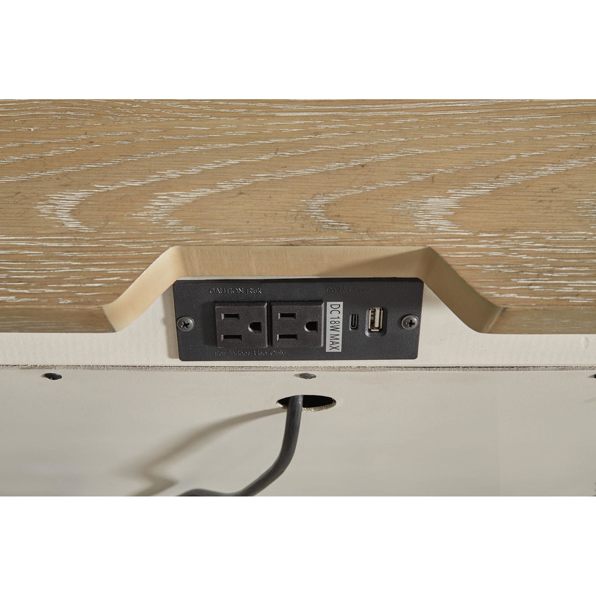 Shaybrock Nightstand - Antique White/Brown