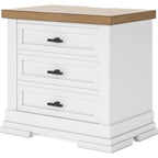 Ashbryn Nightstand - White/Natural