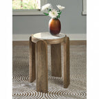 Gavrilley Accent Table - Gray/White/Brown
