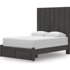 Fraluna Queen Storage Bed - Charcoal