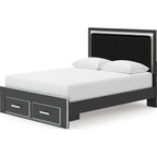Zuraleus Queen Storage Bed - Black