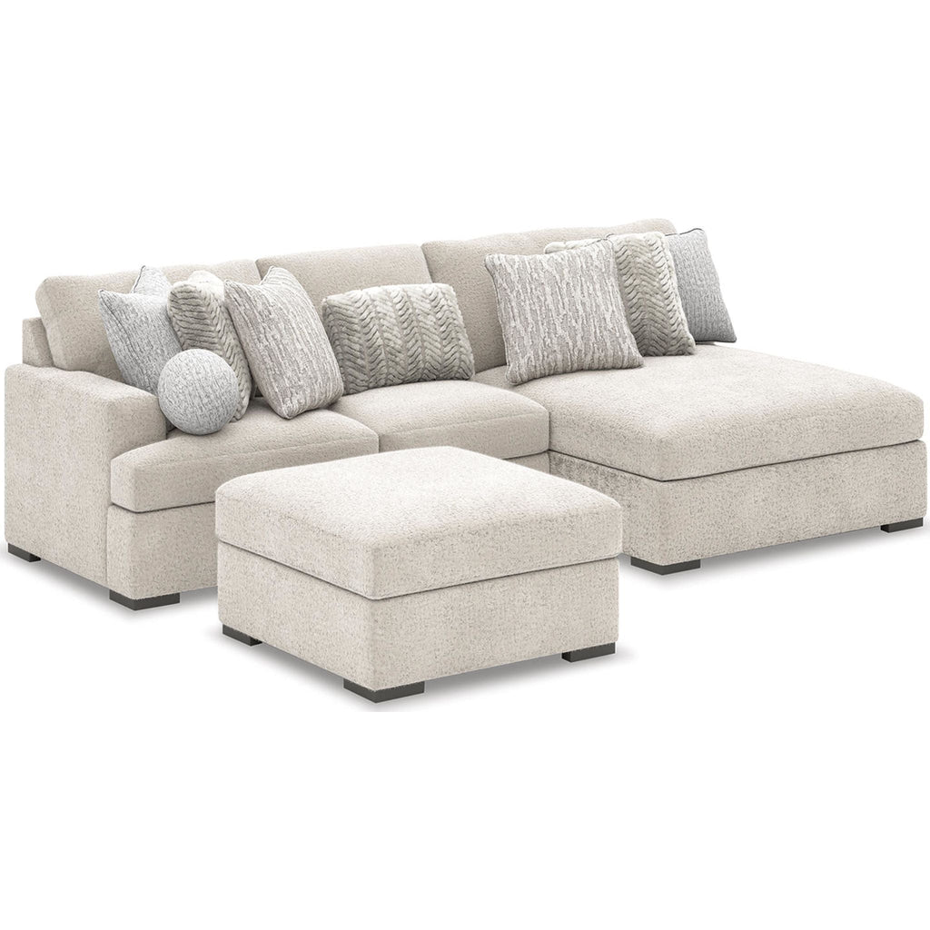 Cuddle Plush 3 Piece Modular Sectional with Chaise