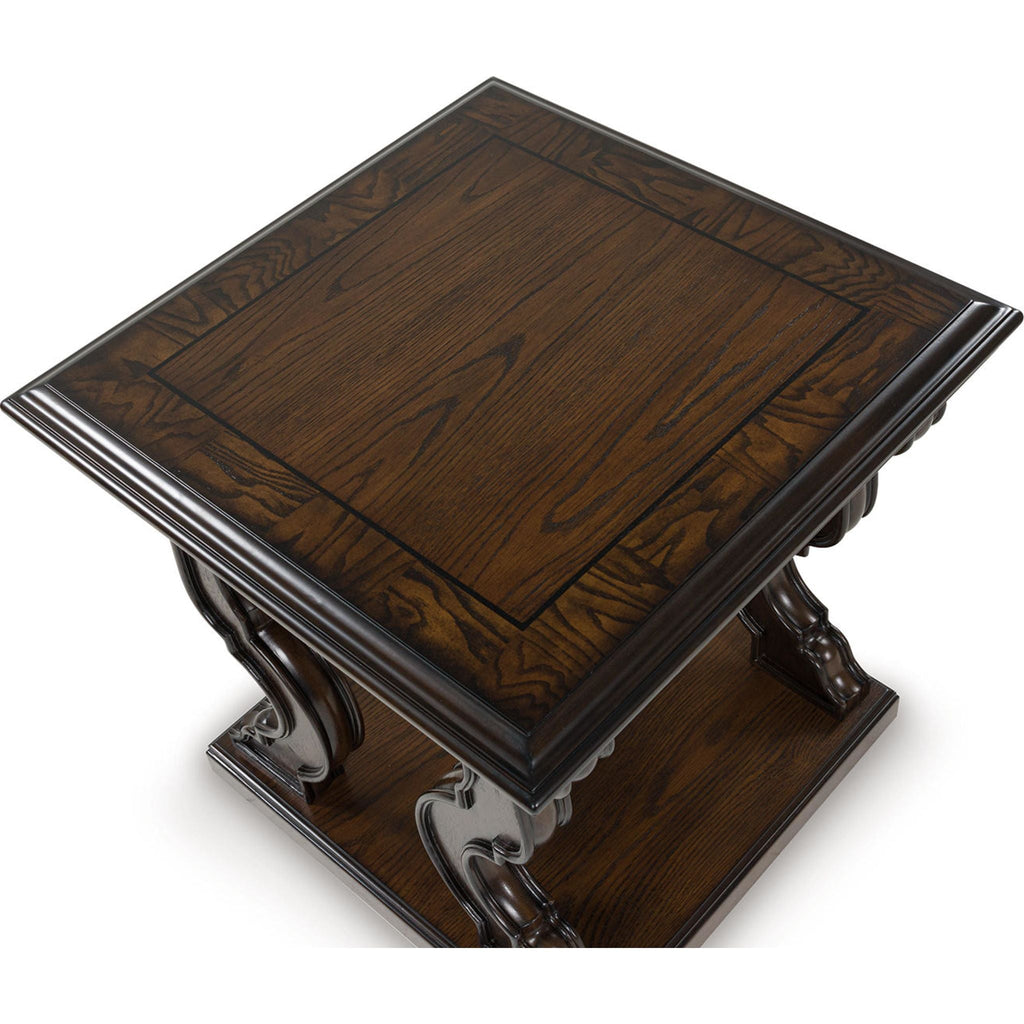 Maylee End Table - Dark Brown