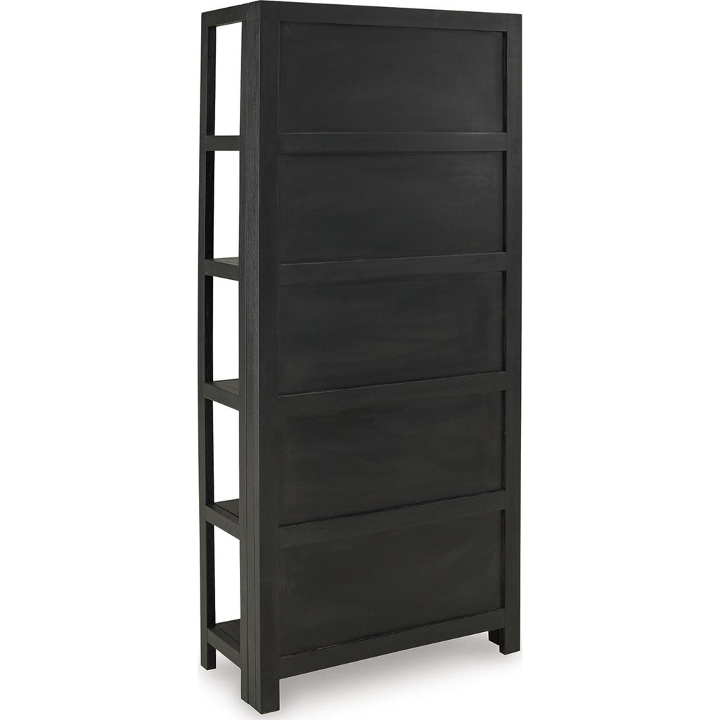 Abyard Bookcase - Black/Natural