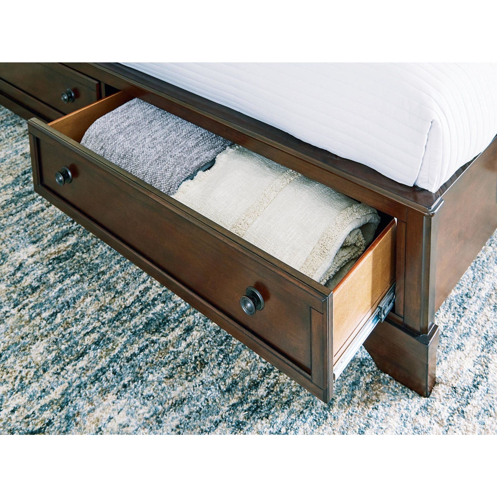 Trellington Queen Sleigh Storage Bed