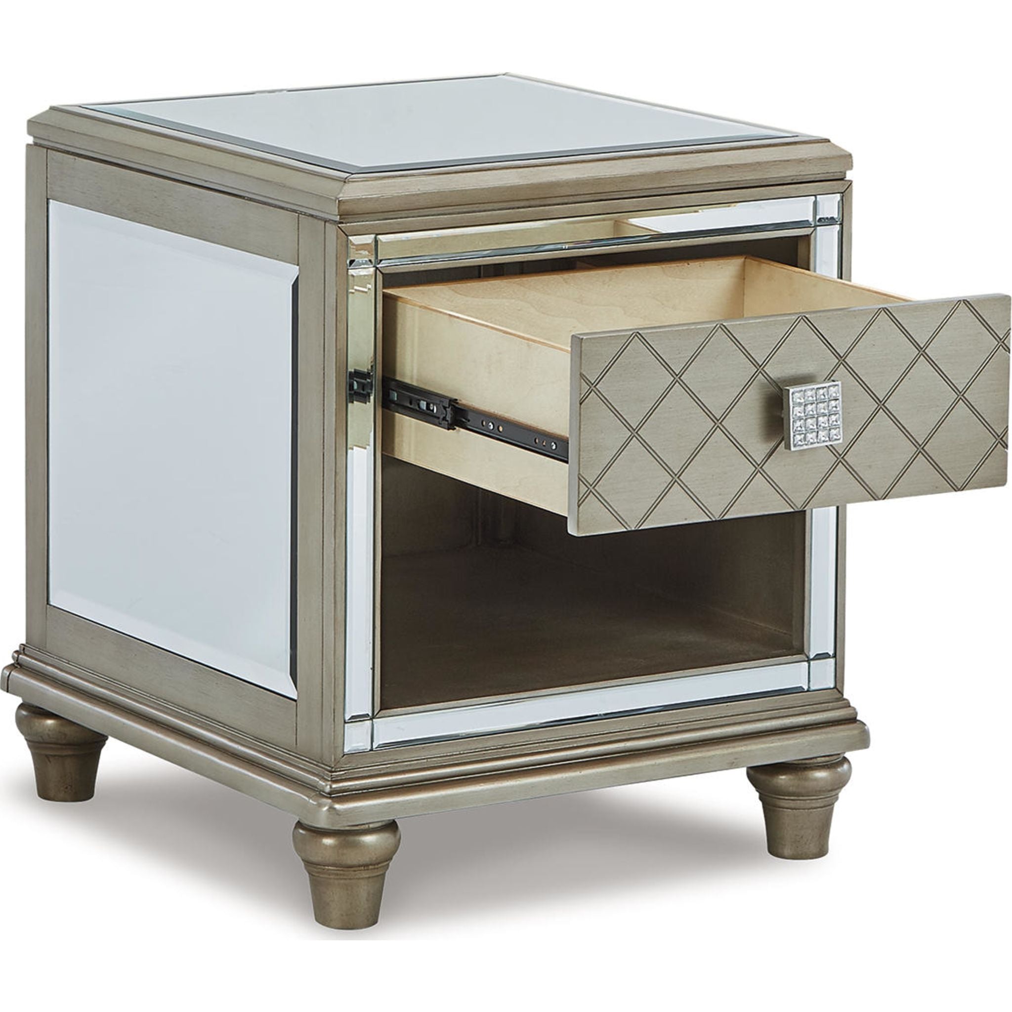 Chevanna End Table - Platinum