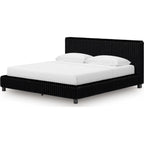 Zuraleus King Upholstered Bed - Black