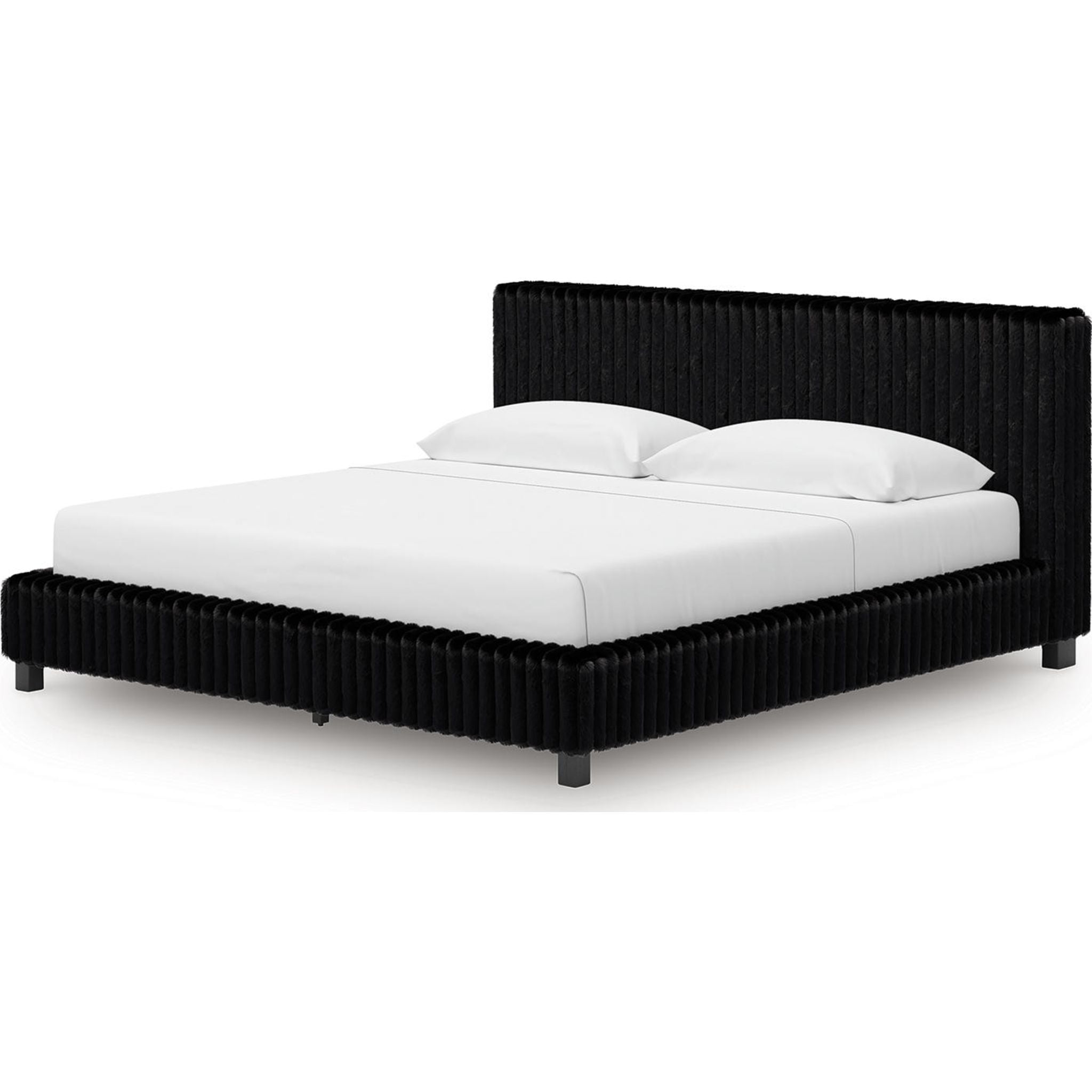 Zuraleus King Upholstered Bed - Black