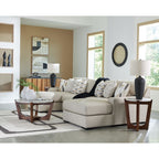 Laurelgrove 3 Piece Sectional with Double Chaise - Pebble