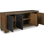 Rosswain TV Stand - Warm Brown