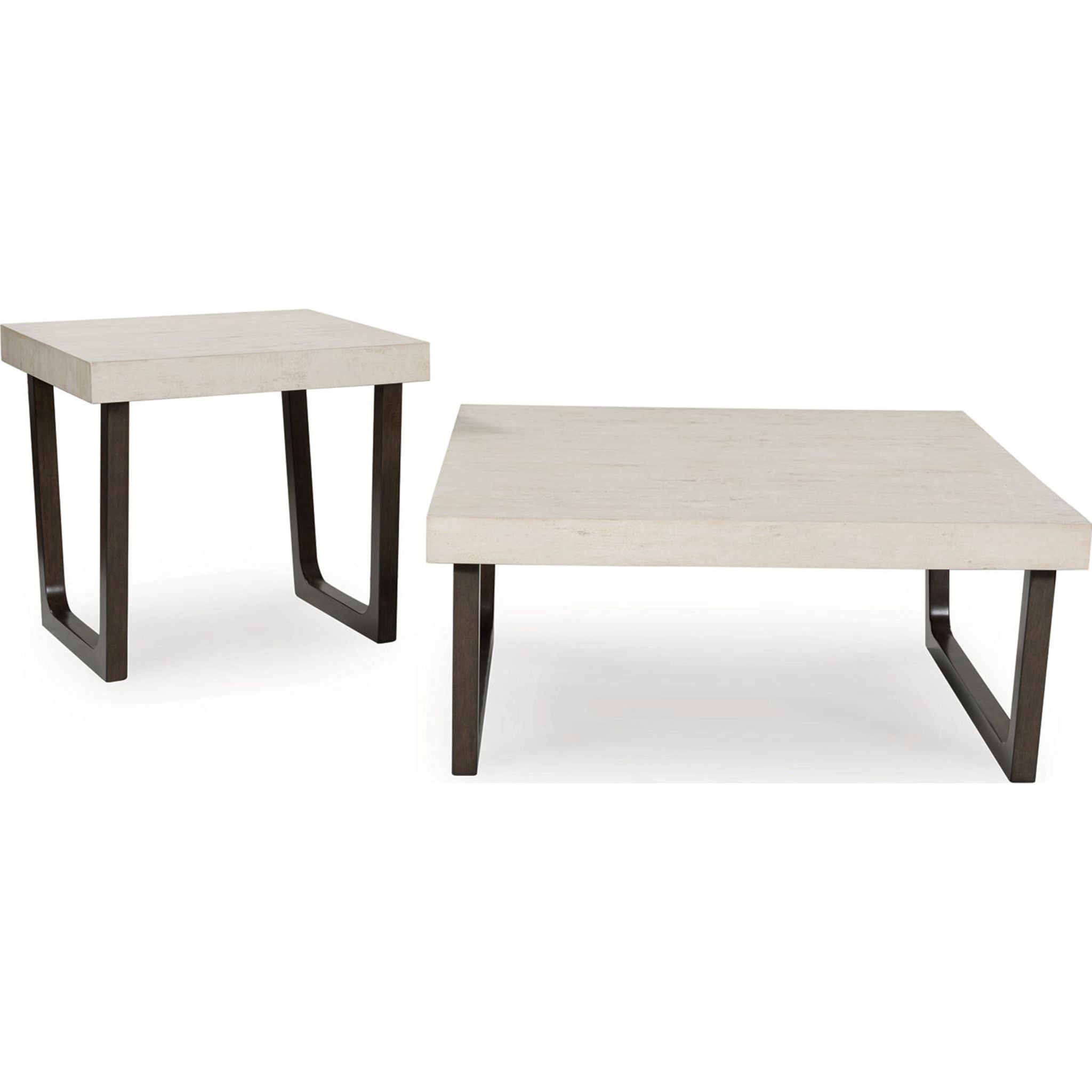 Westenfort 2 Pack Tables - Espresso/Gray