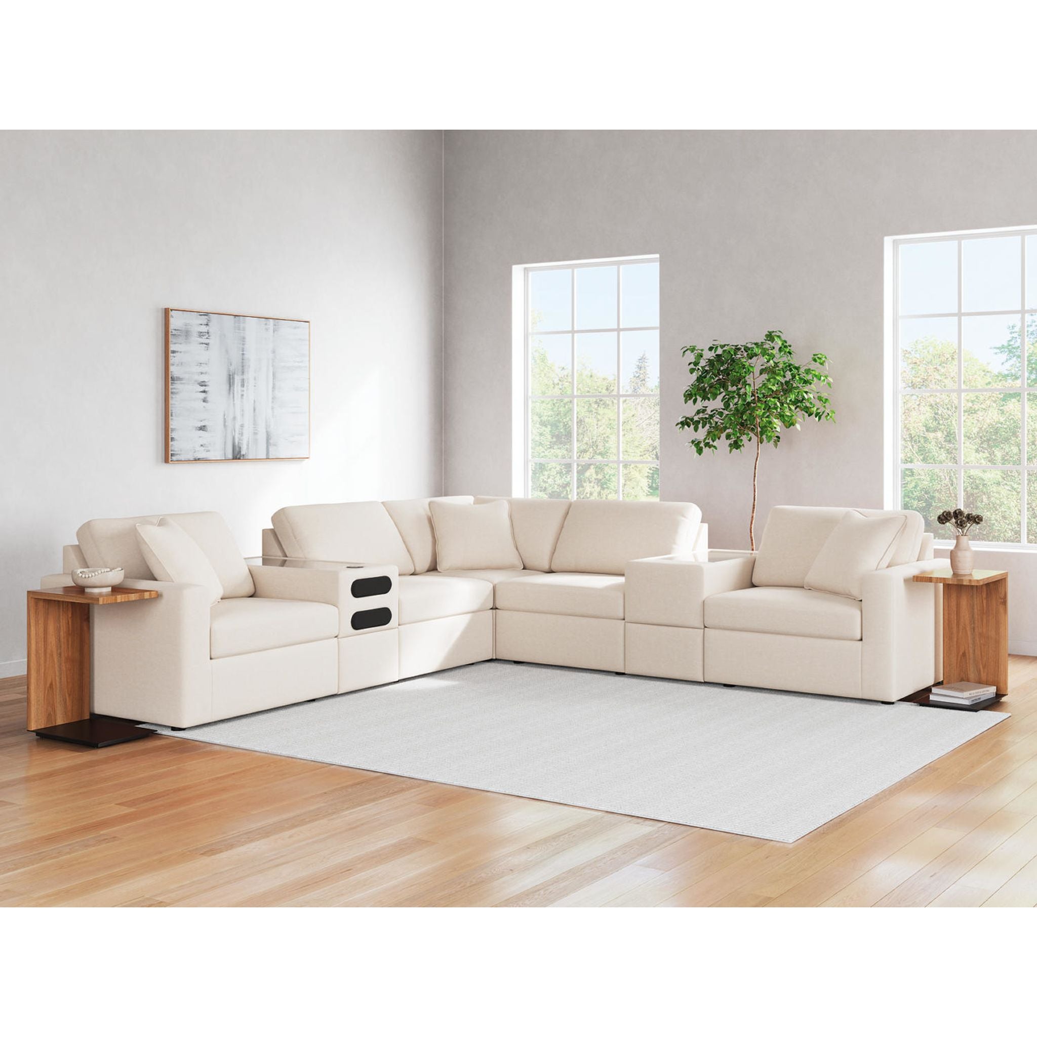 Modmax 7 Piece Sectional with Audio System