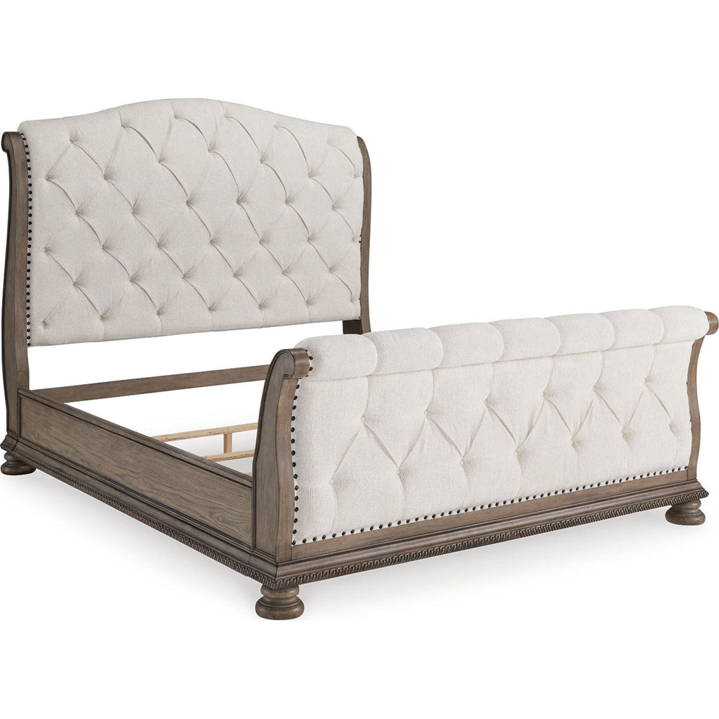 Ardenfield Sleigh Bed - Light Brown