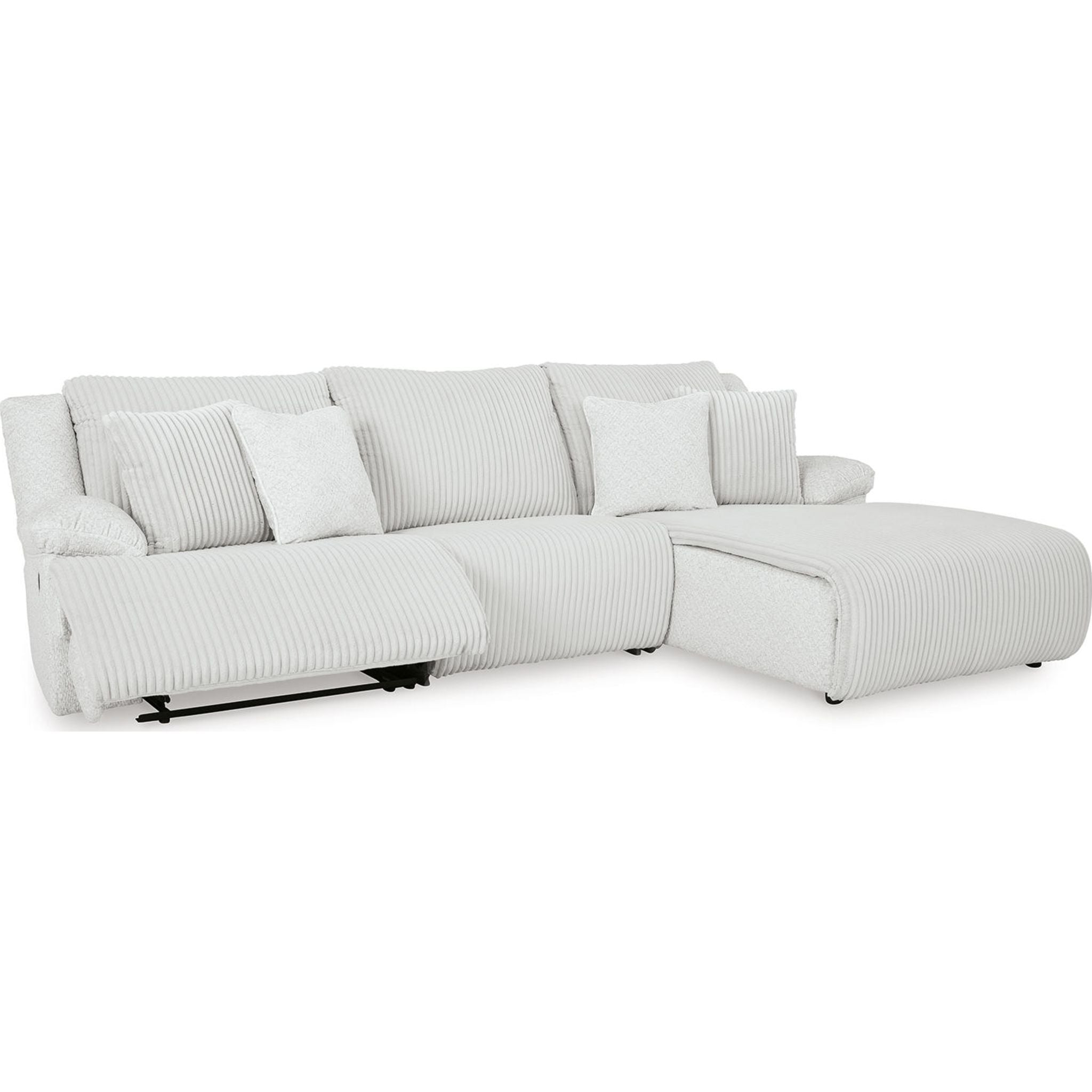 Top Tier 3 Piece Reclining Sectional with Chaise
