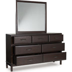 Vanmore Dresser and Mirror - Dark Brown