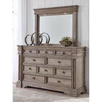 Blairhurst 6 Piece Queen Panel Bedroom - Light Grayish Brown