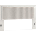 Zuraleus King Upholstered Headboard - White