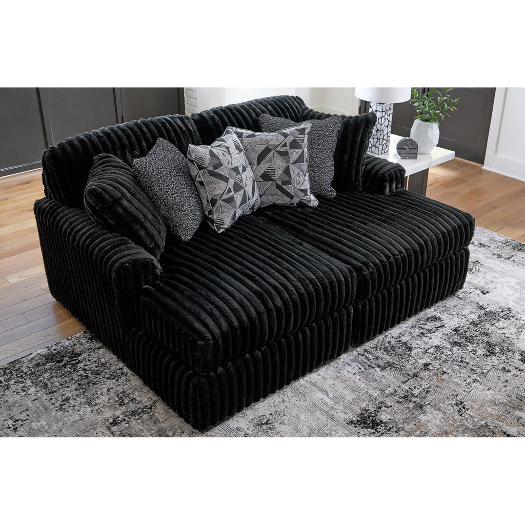 Midnight-Madness Super Chaise - Onyx