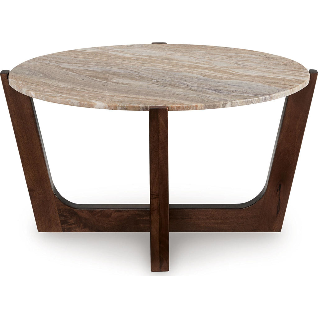 Tanidore Coffee Table - Warm Brown