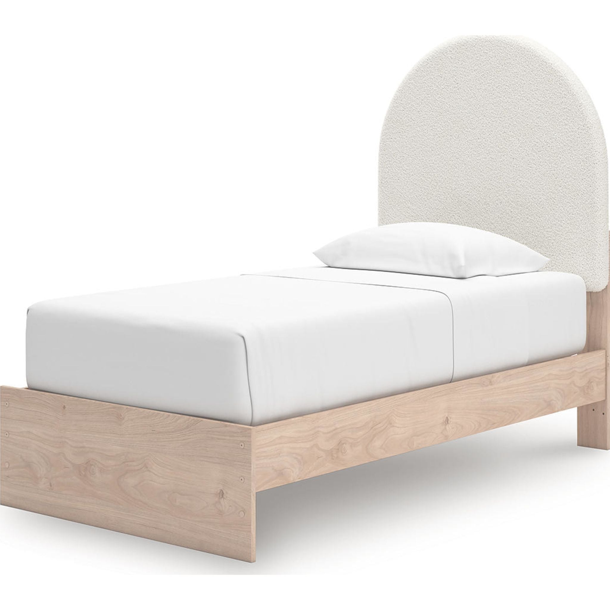 Arloster Platform Bed - Tan/White