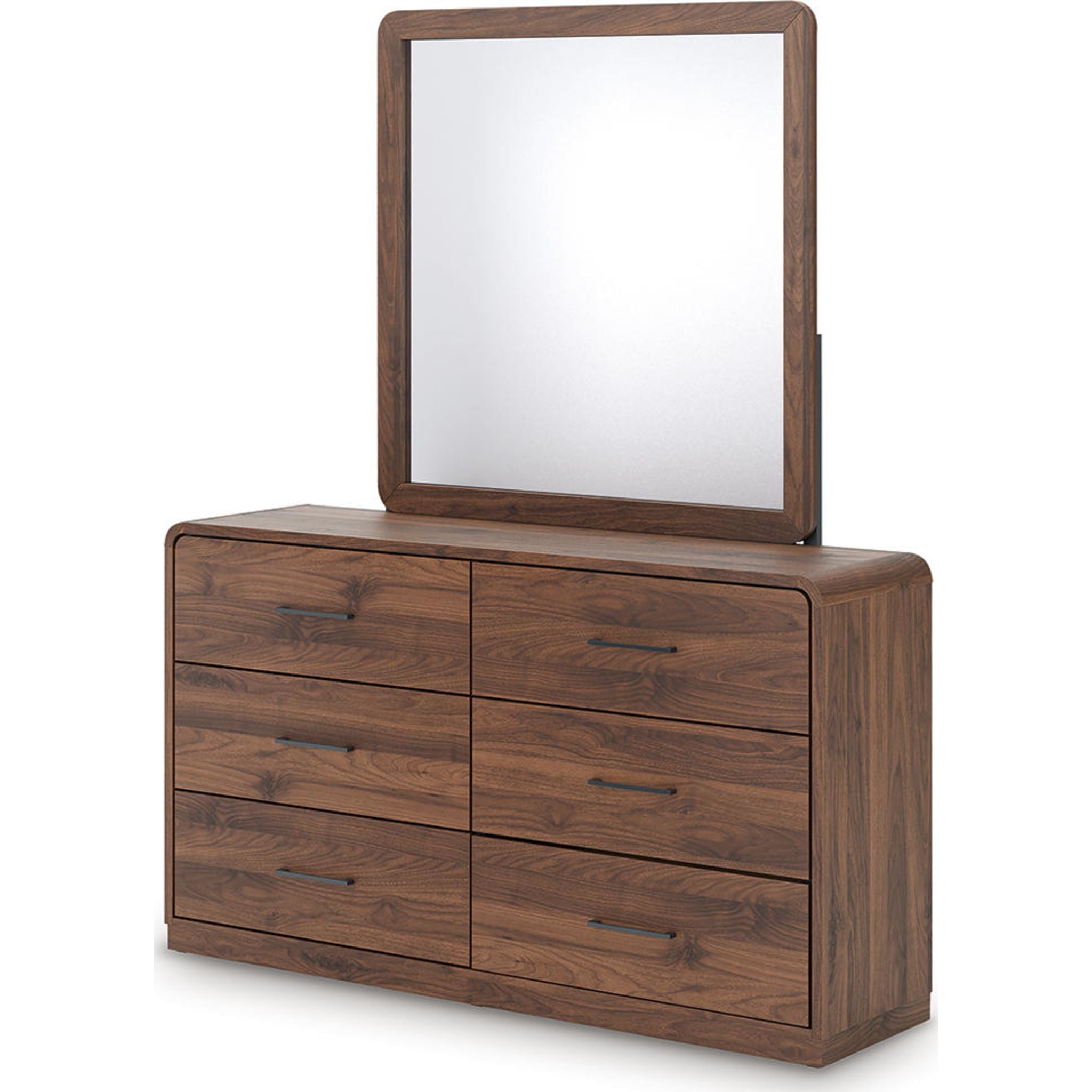 Fortlorn Dresser and Mirror - Walnut Brown