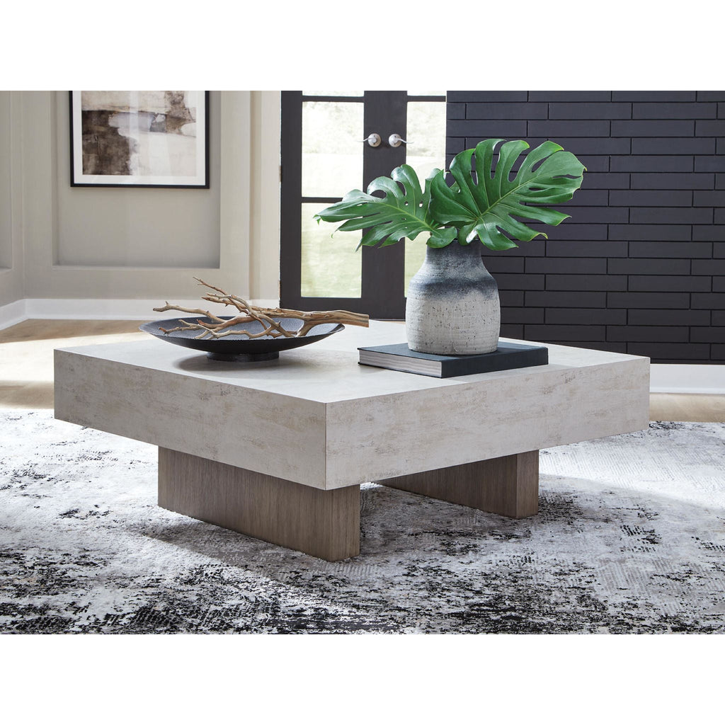 Jorlaina Coffee Table - Light Grayish Brown