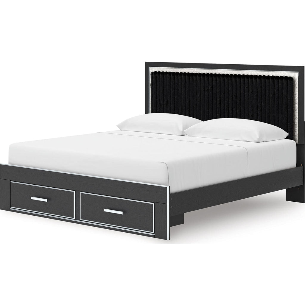 Zuraleus King Storage Bed - Black
