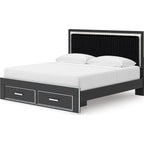 Zuraleus King Storage Bed - Black