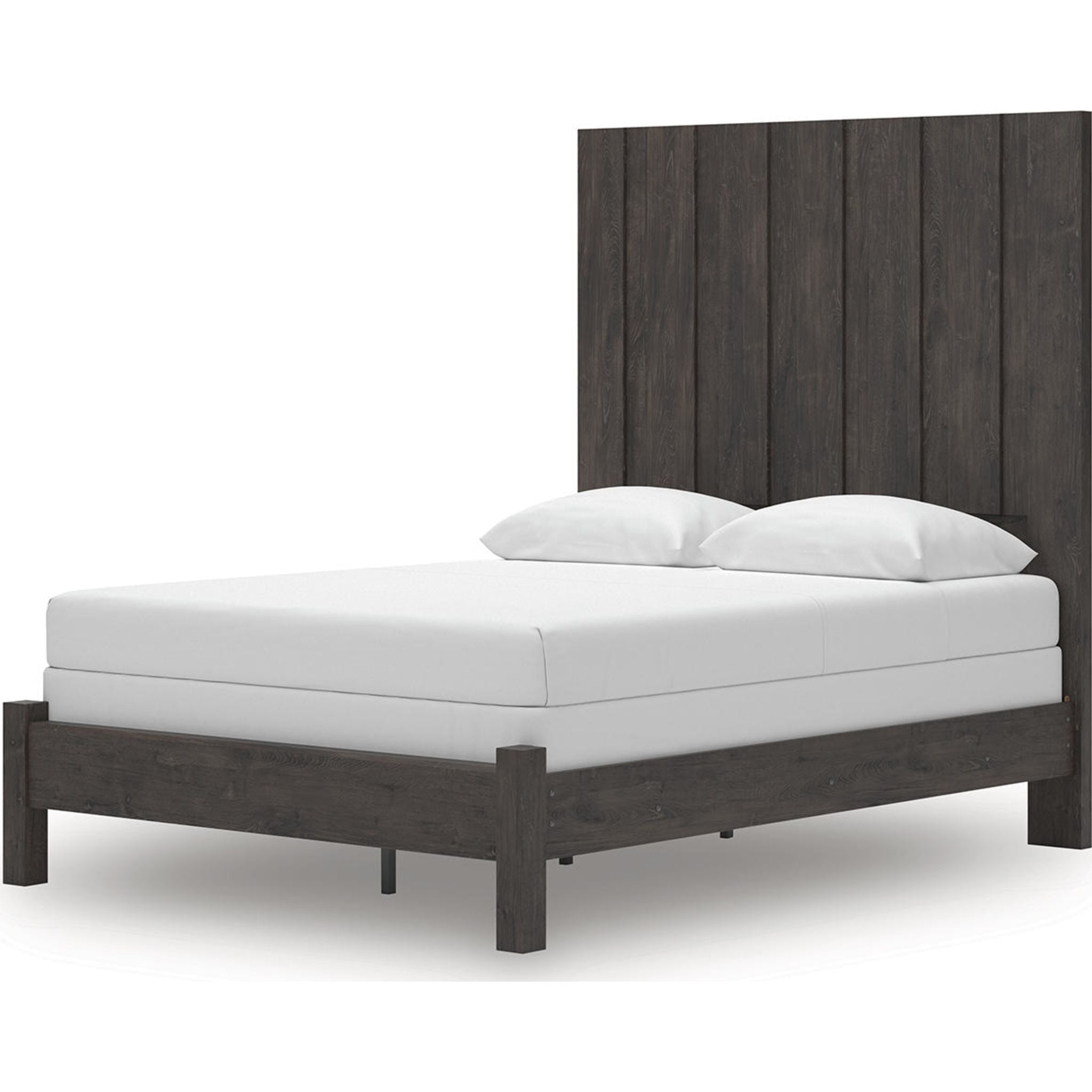 Fraluna Queen Panel Bed - Charcoal