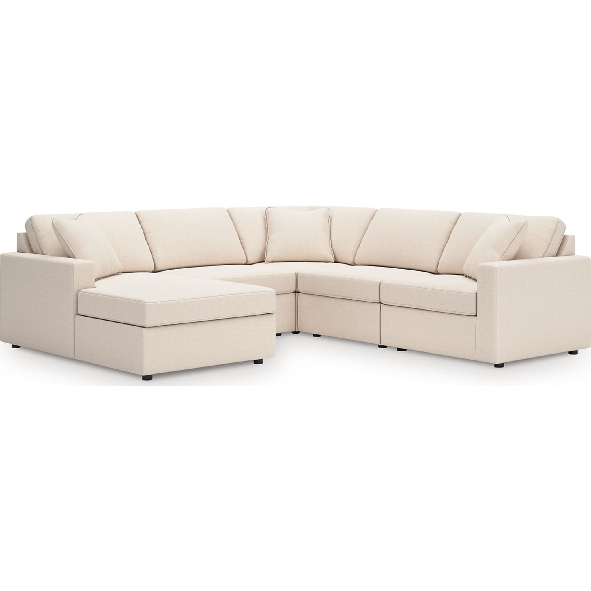 Modmax 5 Piece Modular Sectional with Chaise