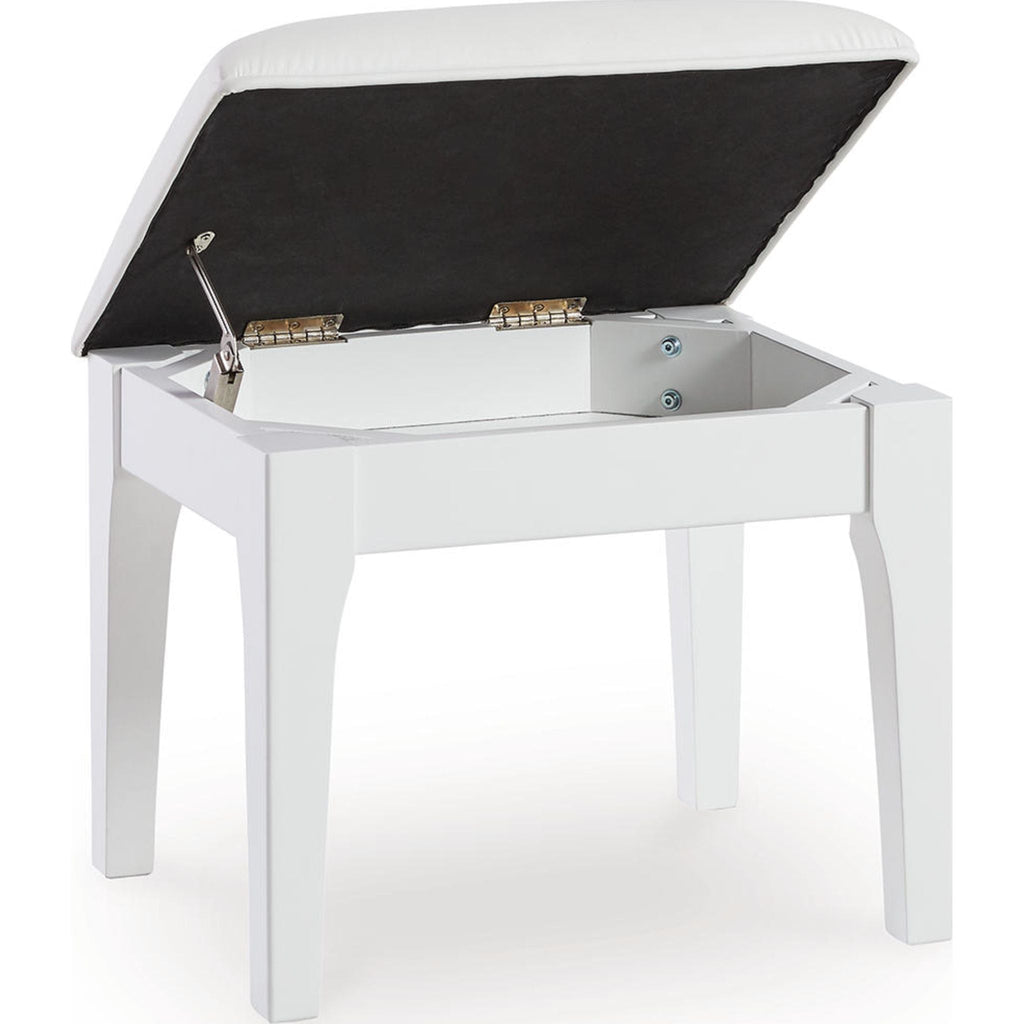 Chalanna Vanity Stool - White