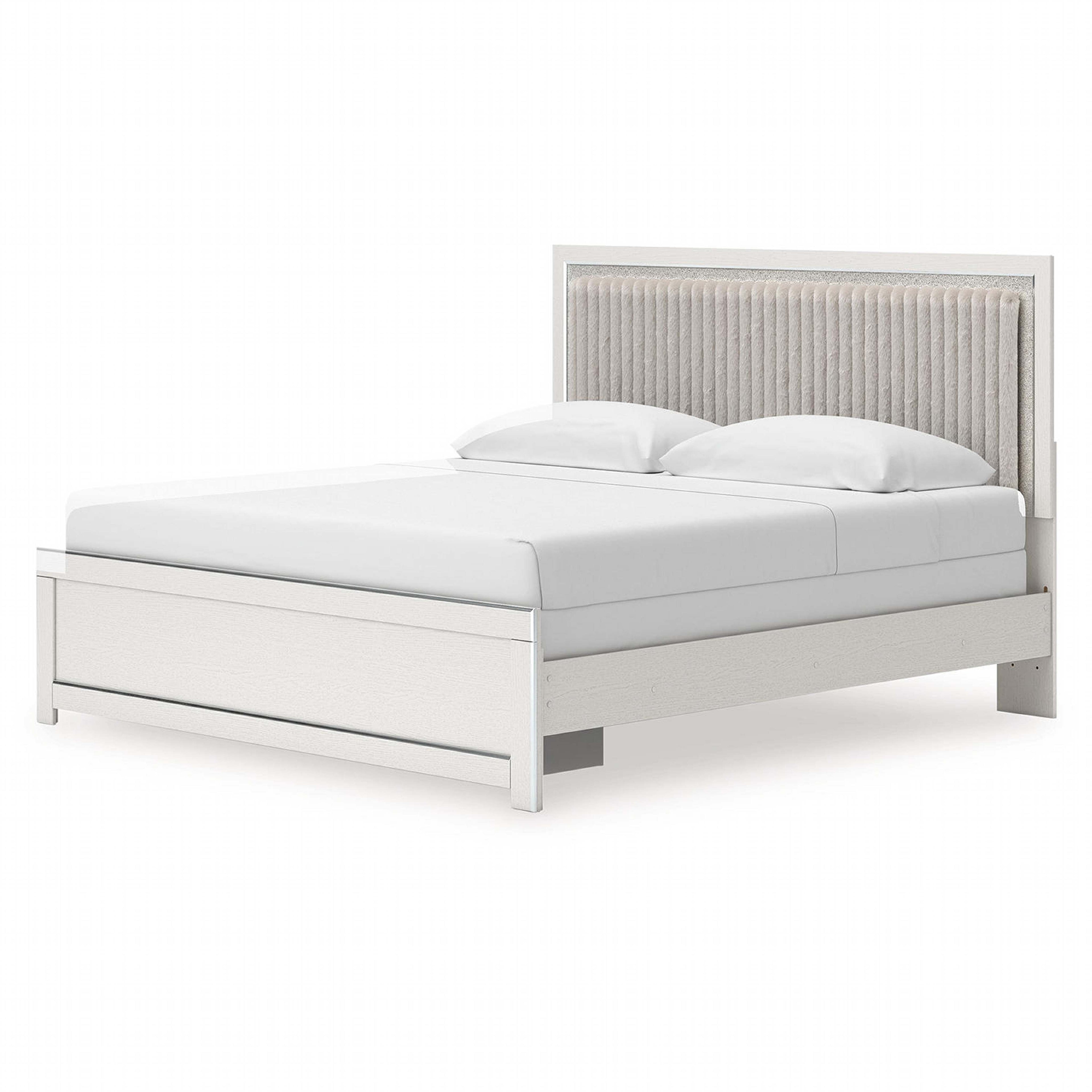 Zuraleus King Upholstered Bed - White