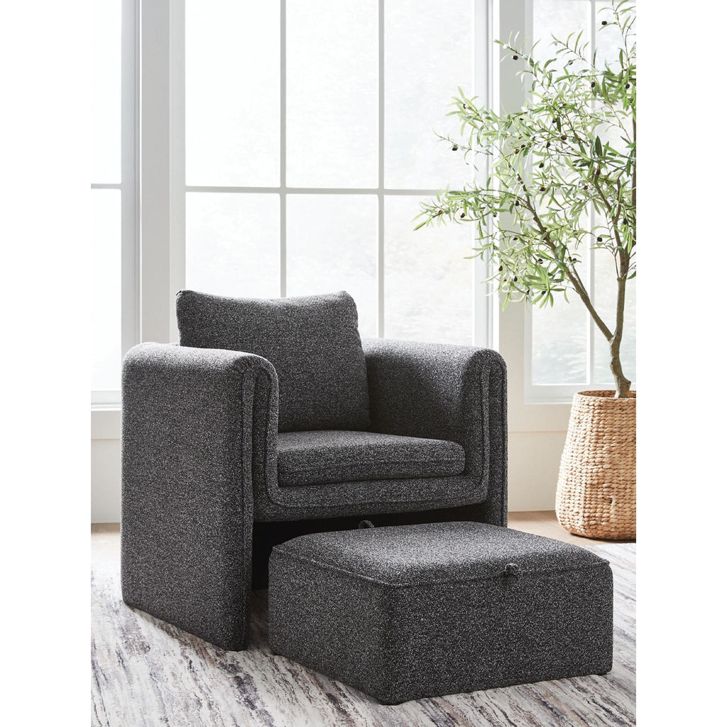 Vreni Accent Chair - Charcoal/Black