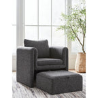 Vreni Accent Chair - Charcoal/Black