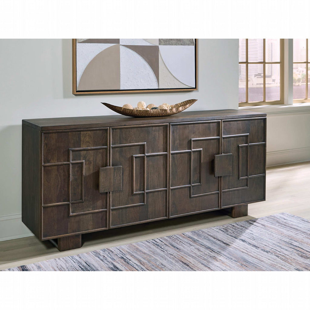 Cato Accent Cabinet - Dark Brown