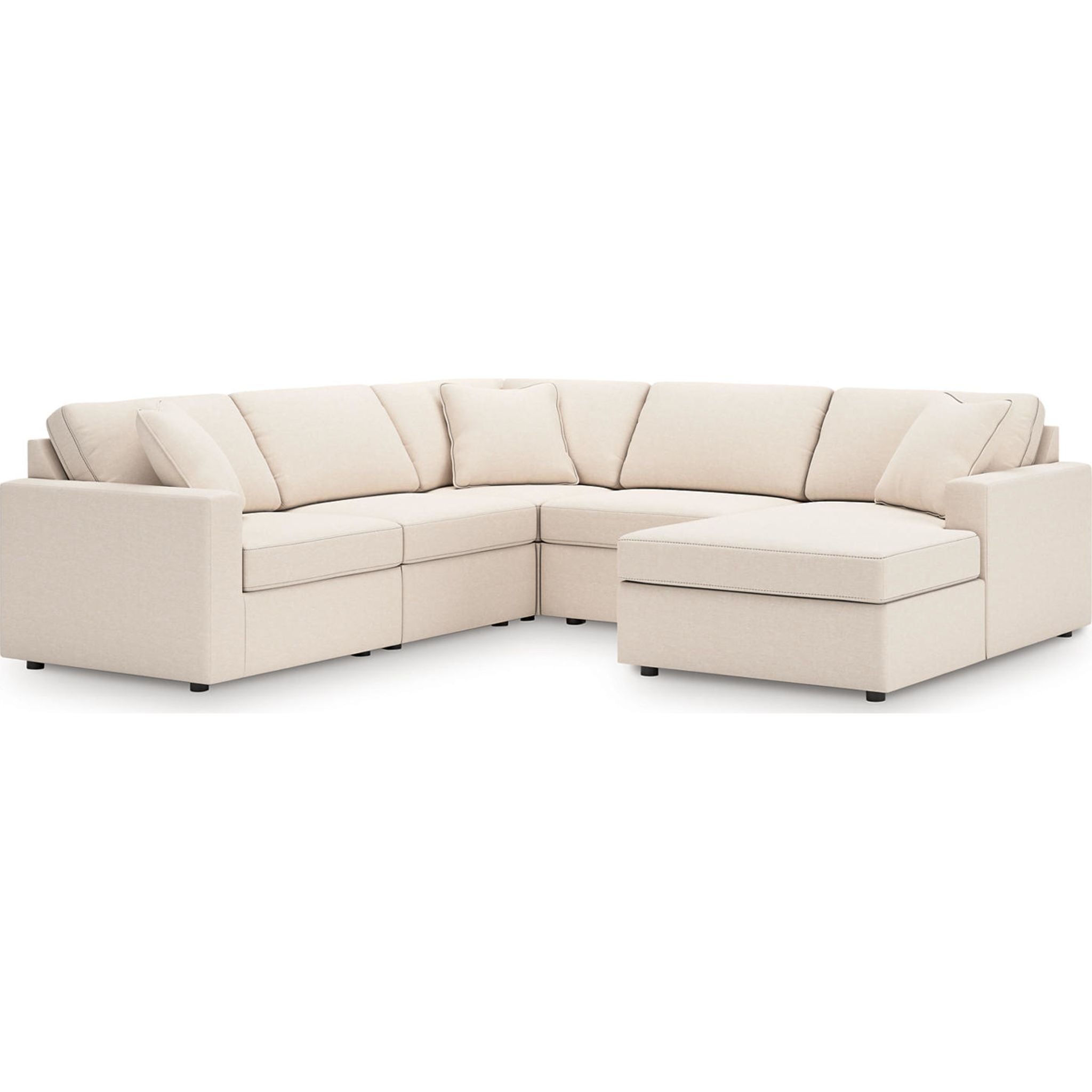 Modmax 5 Piece Modular Sectional with Chaise