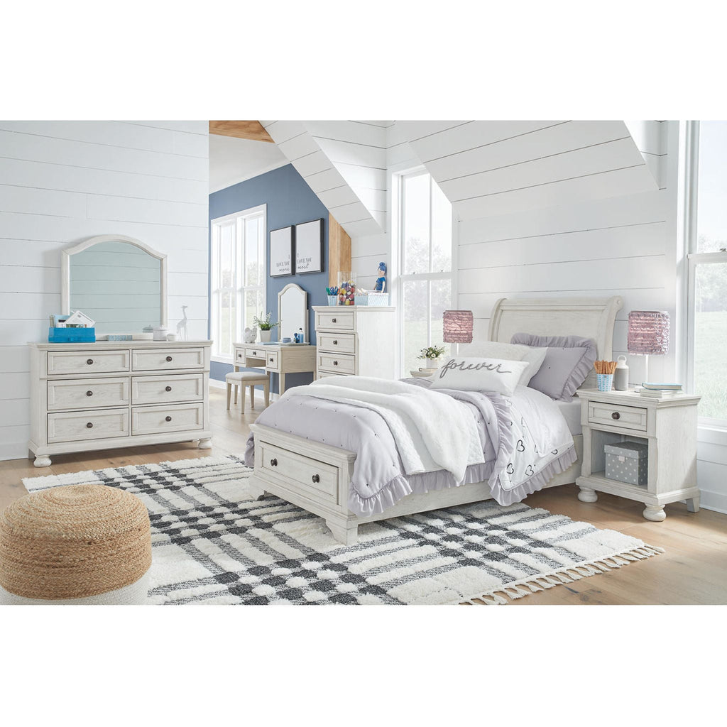 Robbinsdale Twin Sleigh Storage Bed